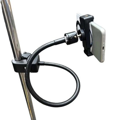 Mobile Phone Clip Holder Universal Hose Outdoor Live Broadcast Fixed Base Clamp Fishing 360 Sports Camera Holder