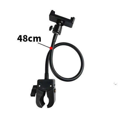 Mobile Phone Clip Holder Universal Hose Outdoor Live Broadcast Fixed Base Clamp Fishing 360 Sports Camera Holder