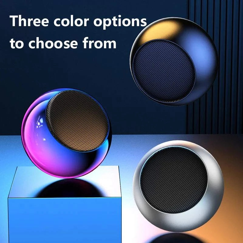 New Wireless Bluetooth Speaker with Metal Body Subwoofer High Volume Mini Powerhouse Speaker for Home Users