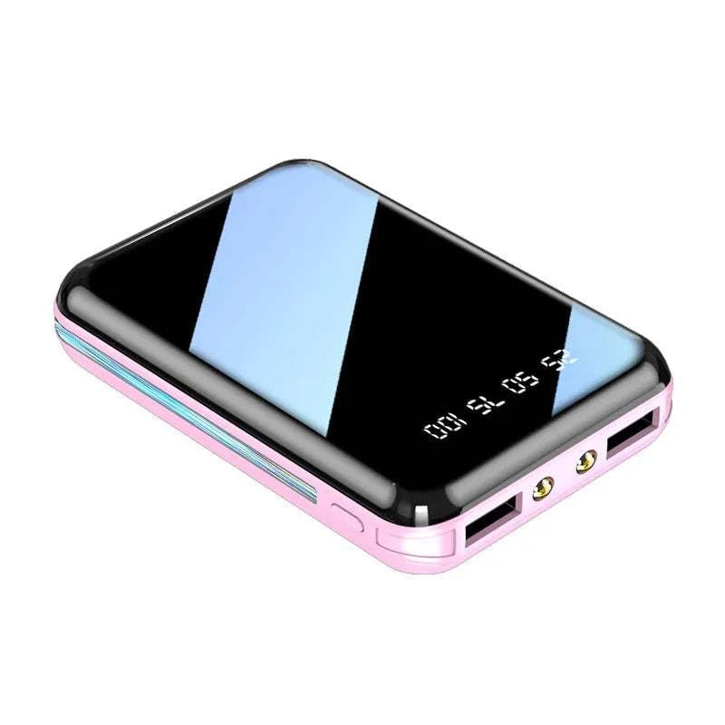 Portable with Digital Display 20000mAh Power Banks  for Xiaomi Iphone 12 13 14 15 16 Promax Mirror Screen Portable Powerbank