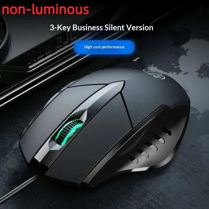 Hot Inphic Wired Mouse Pw1 Silent Ergonomic Colorful Breathing Light Gaming Mouse Six Button Business Office Mouse