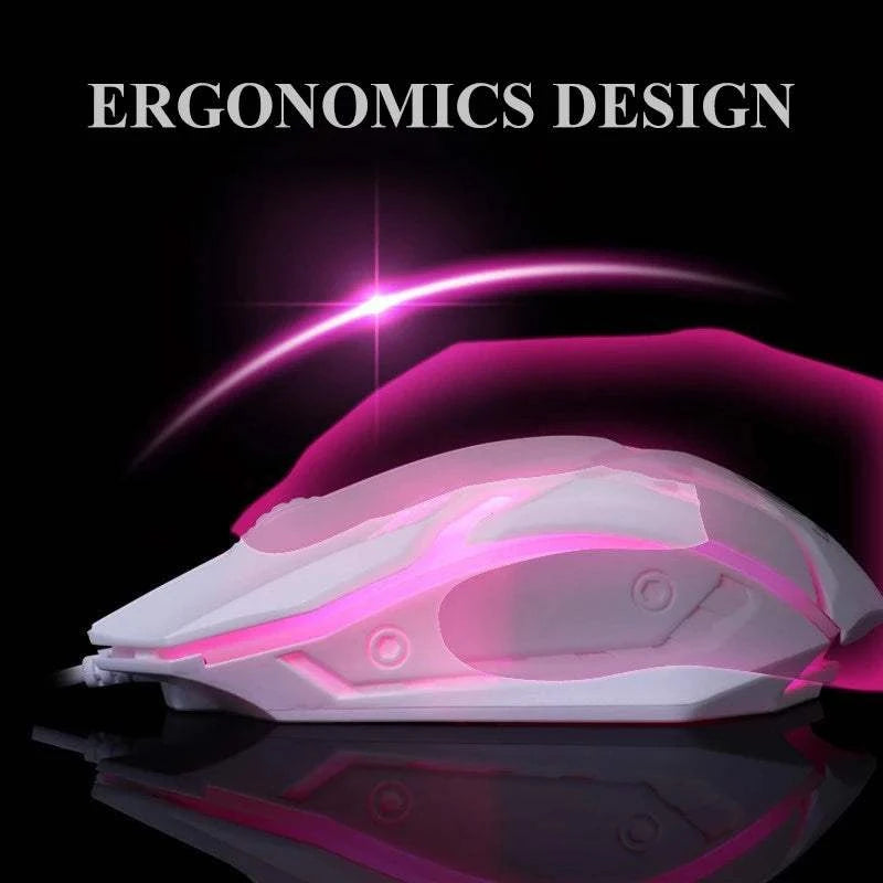 USB Optical Wired Colorful LED Gaming Mouse For Desktop Laptop PC Computer factory direct sales