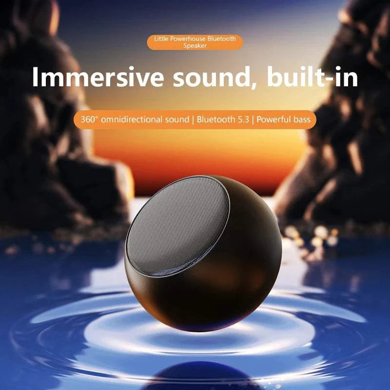 New Wireless Bluetooth Speaker with Metal Body Subwoofer High Volume Mini Powerhouse Speaker for Home Users