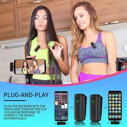 Portable Bluetooth Microphone K6 Wireless Lapel Microphone Speaker DJ MIC Gamer Gaming Phone Interview Youtube Live Streaming