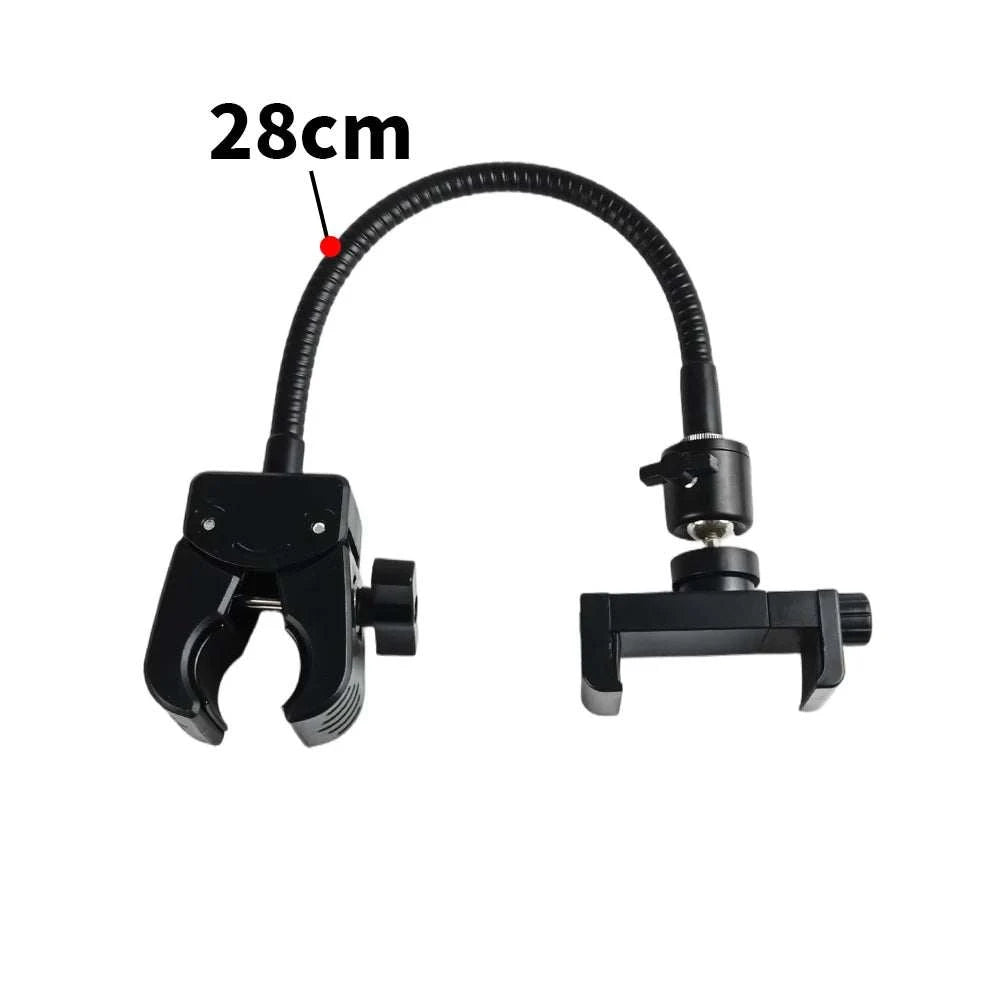 Mobile Phone Clip Holder Universal Hose Outdoor Live Broadcast Fixed Base Clamp Fishing 360 Sports Camera Holder