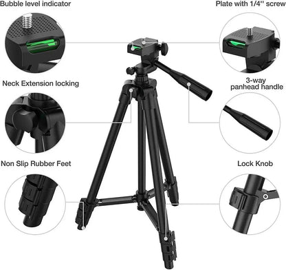 Extendable Mini Tripod Phone Video Recording Phone Tripods Stand With Bluetooth Remote Universal Camera Phone Photography Holder