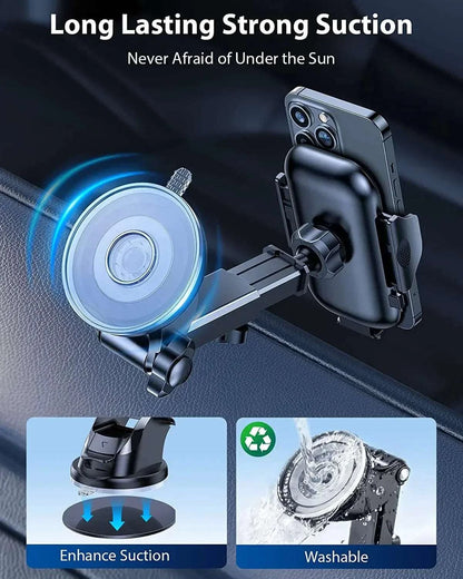 17mm Car Phone Holder Accessories Suction Cup Car Mobile Phone Stand Ball Head Base for Car Windshield Dashboard Phone Mount