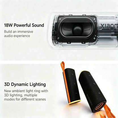 NEW Xiaomi Bluetooth Speaker C 18W Powerful Sound Speaker 3D Dazzling Lighting Waterproof and Dustproof Outdoor Speaker Portable